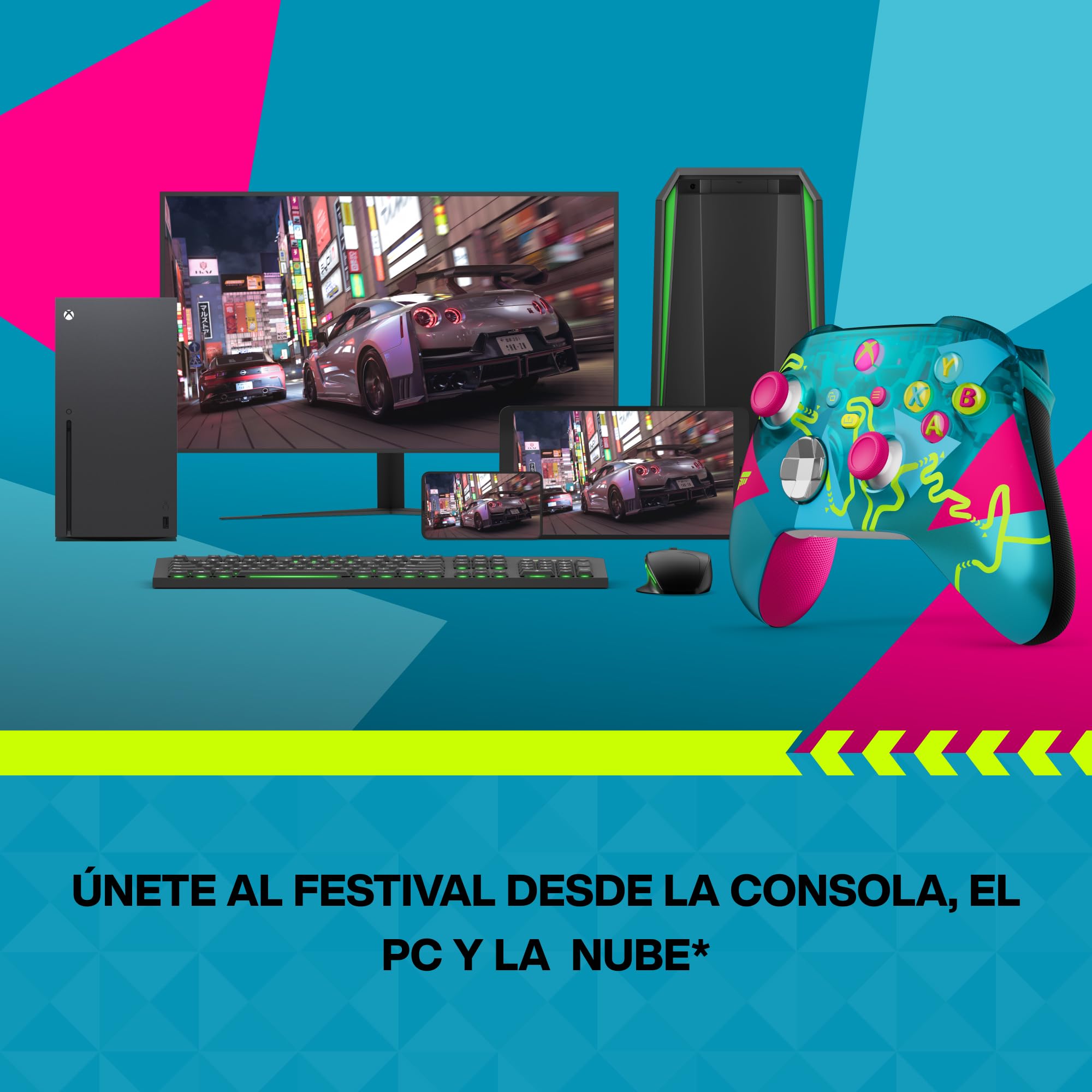 Xbox Mando inalámbrico Forza Horizon 6 Edición limitada Series X|S, One, PC y dispositivos habilitados para la nube