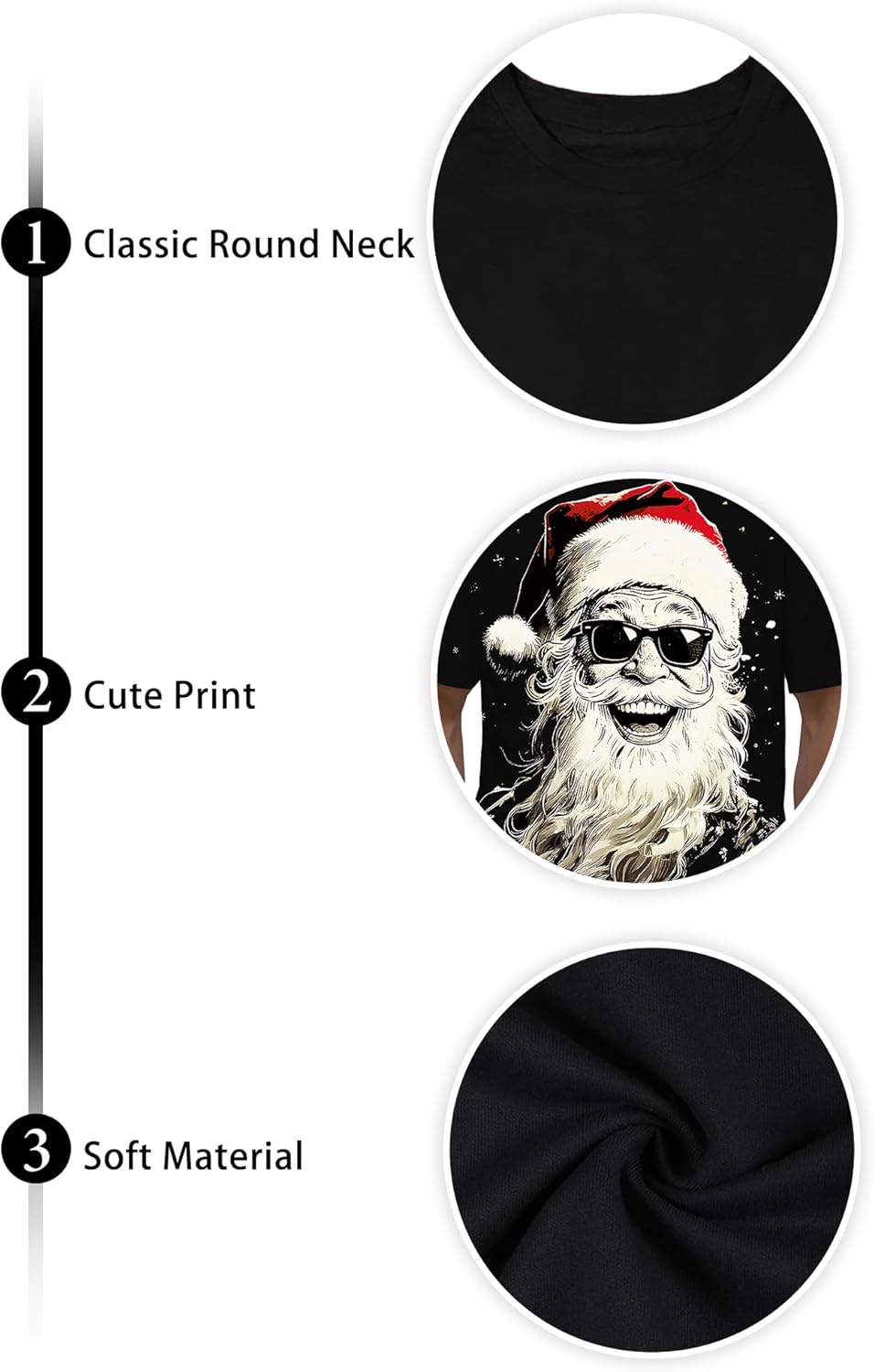 Christmas Shirts for Men: Christmas Tree Graphic Tees Merry Christmas Tshirt Xmas Holiday Tops - Image 6