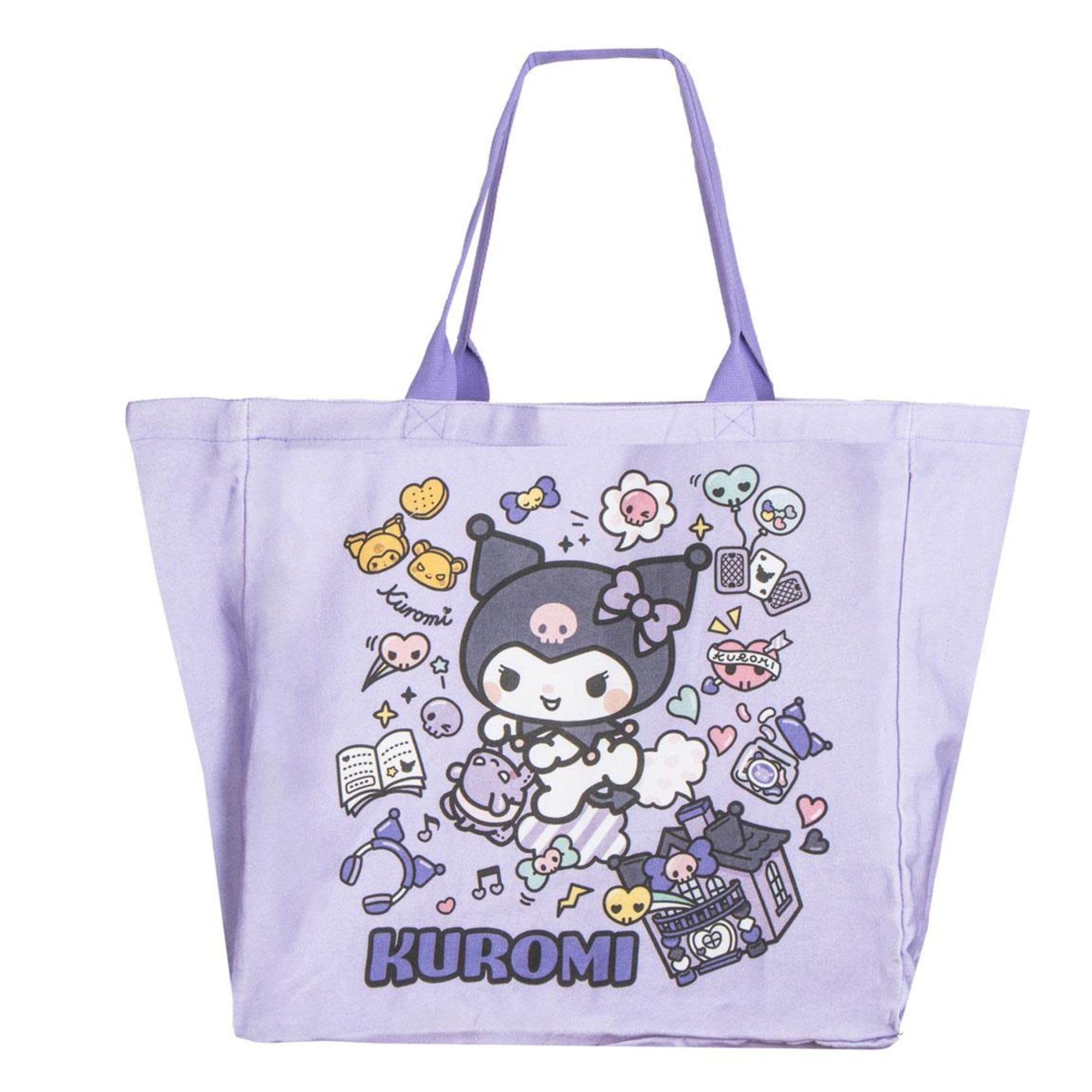 CERDÁ LIFE'S LITTLE MOMENTS XL Hello Kitty Kuromi Reusable Large Shopping Bag for Daily Shopping - XL Hello Kitty Kuromi Shopping Bag for Supermarket and Daily Use