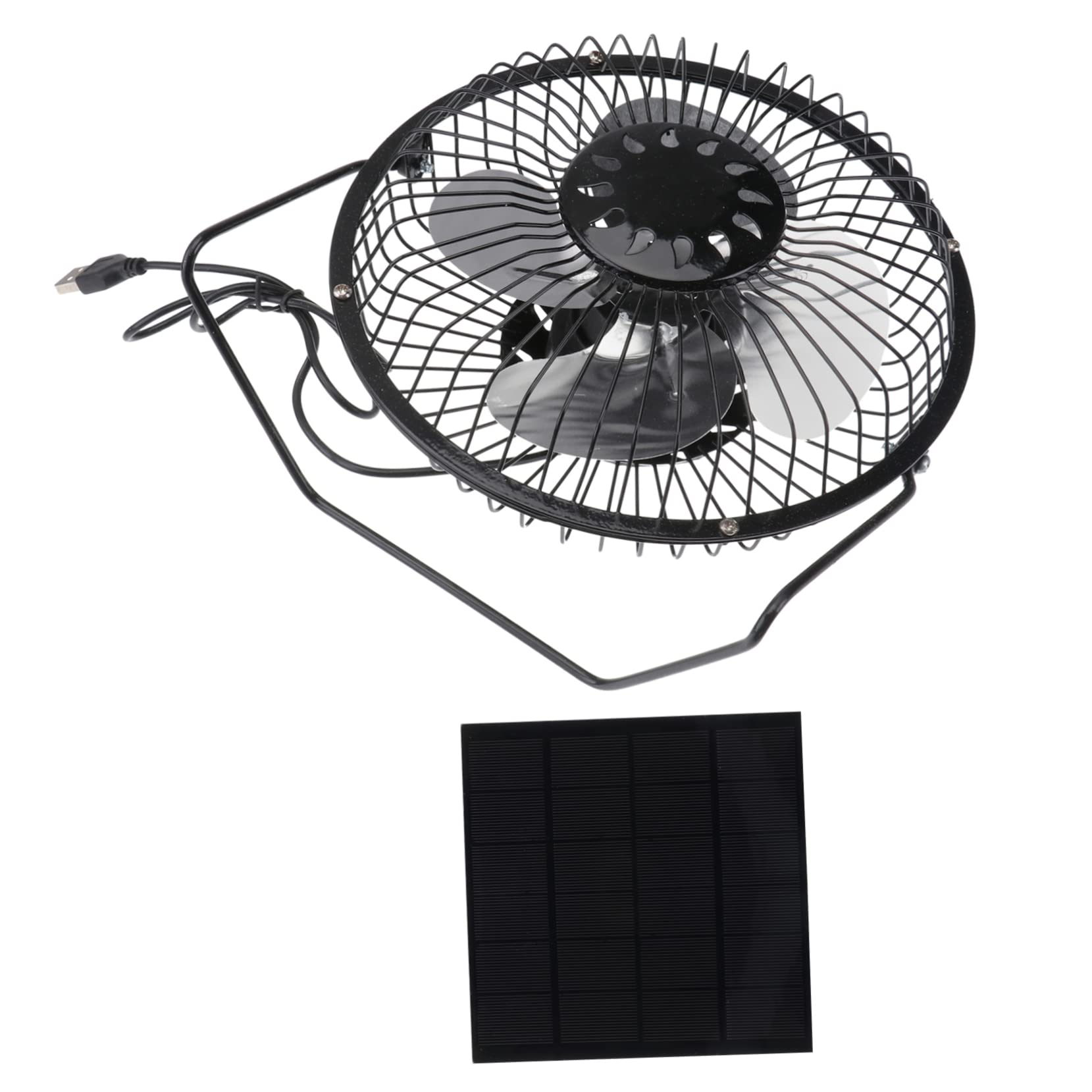 Ventilateur USB solaire de camping et bureau Veemoon pour rester au frais en voyage