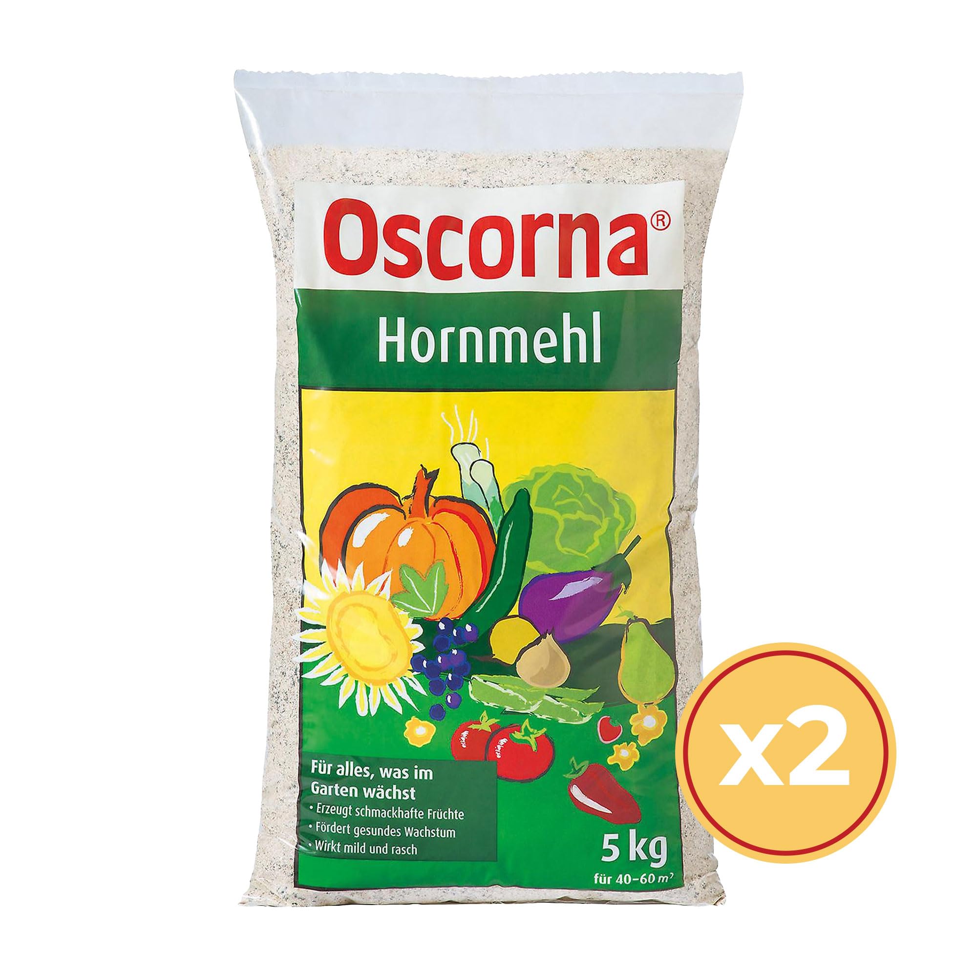ELITE BBQ kompatibel mit Oscrona Hornmehl 2 Sack je 5 kg Organischer Dünger Stickstoff Dünger Natürlicher Bodenverbesserer Gemuse