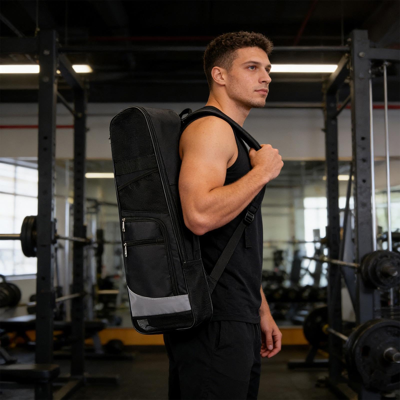 Borsa a rete subacquea, zaino leggero e regolabile, sistema di archiviazione di grande capacità, struttura a rete ad asciugatura rapida, design comodo da trasportare, ideale per nuoto, campeggio