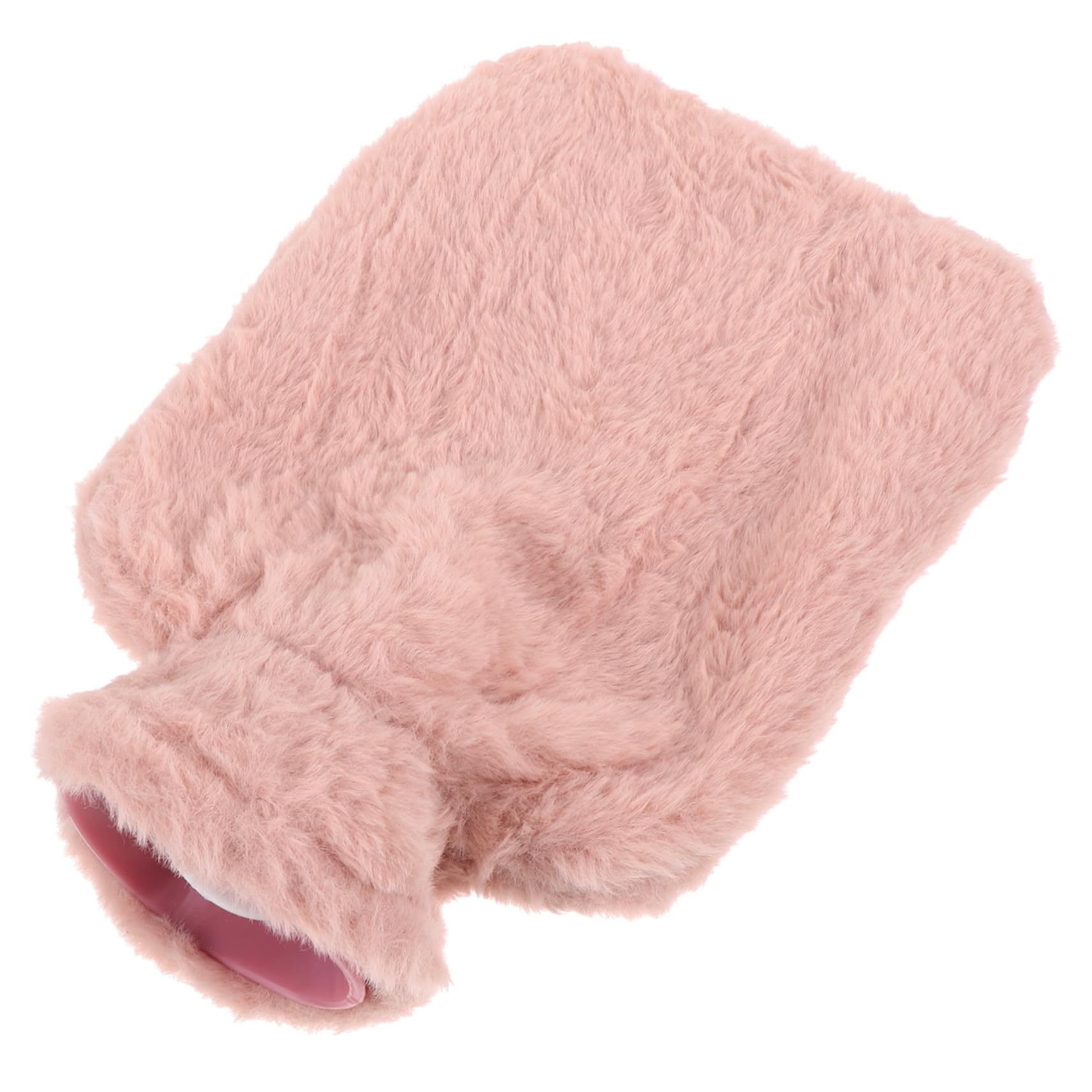 Gogogmee 1 Set Plush Warm Water Bag Hot Water Bag with Cover Christmas Hot Water Bottle Soft Hot Water Bottle Warm Water Bottle Foot Hot Water Bottle Neck Hot Water Bottle Fabric Pink