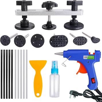 Uolor Car Dent Repair Kit, Paintless Dent Removal Kit Car Dent Puller Tool Set for Removing Dents, Door Dings and Hail Damage, Auto Body Dent Removal Tools for Cars, Motorcycles and Fridges
