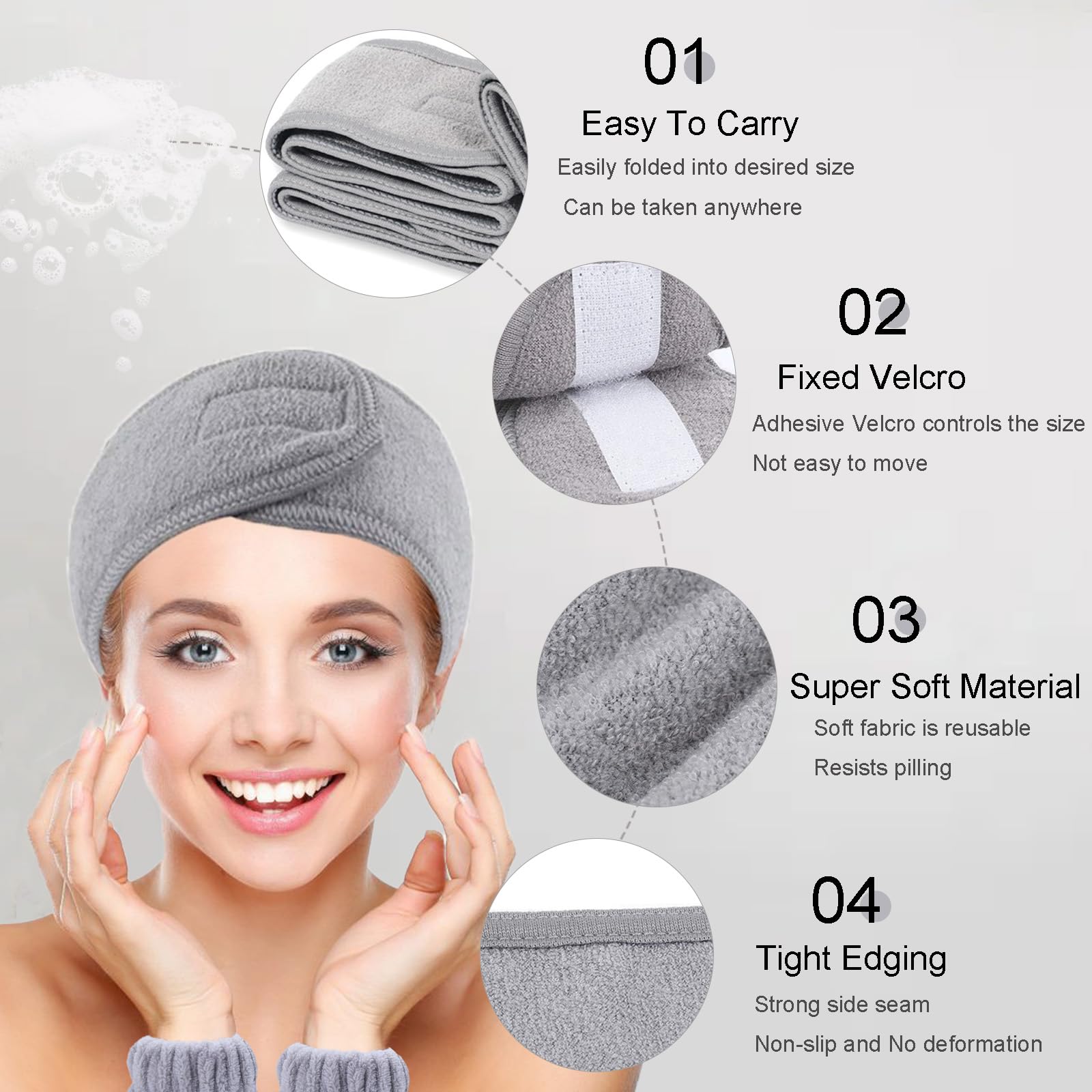 Set Fascia Capelli E Polsini EIR Per Trucco E Skincare, 3 Pezzi In Velluto Corallo, Design Volpe, Elastici E Assorbenti - 3