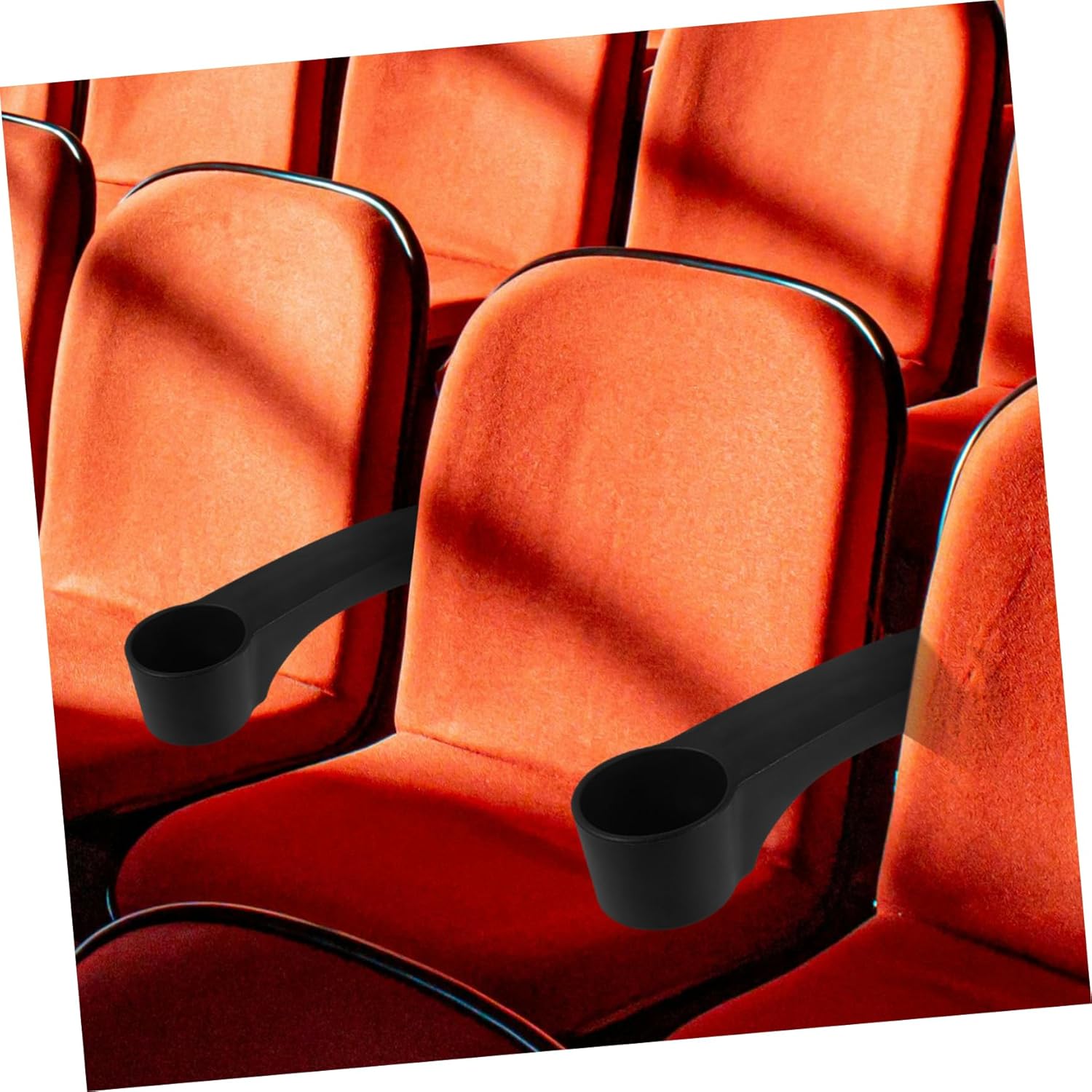 Replacement Armrests Cup Holder for Theater Chairs Office Classroom Gaming
