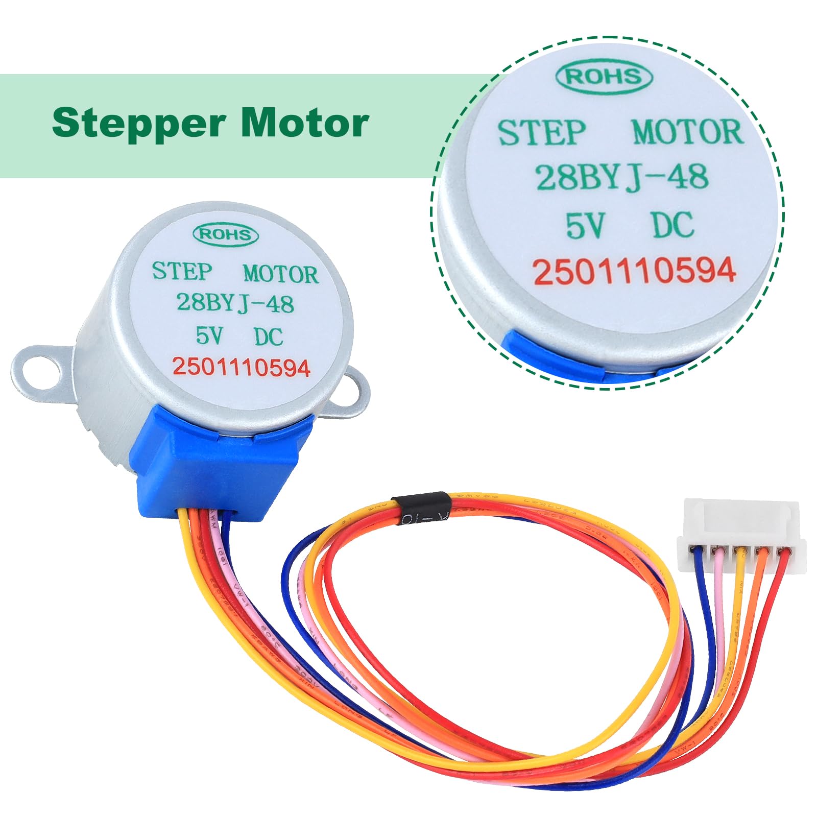 Tcerchi 5 Takım 28byj-48 Uln2003 5v Step Motor Arduino İle Uyumlu Uln2003 Sürücü Kartı