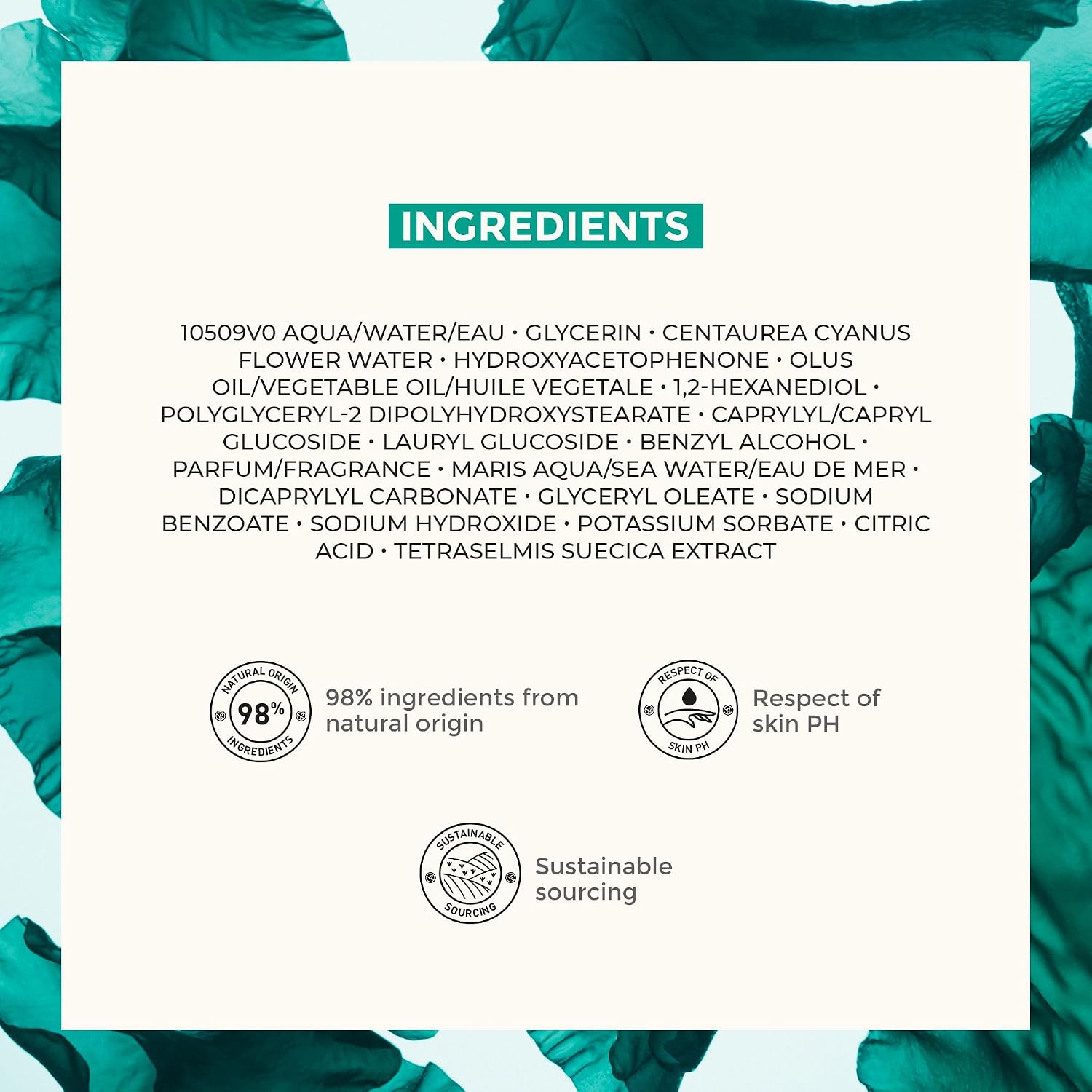 Yves Rocher Ultra-Fresh Makeup Removing Wipes for Normal to Combination Skin ? Pure Algue ? 20 Ct ? Pack of 1
