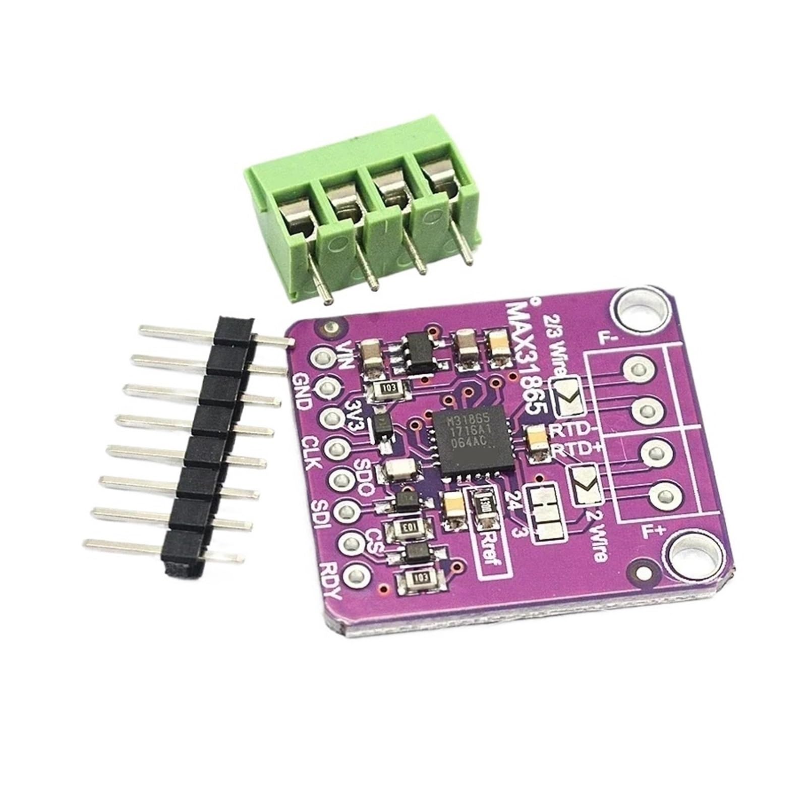 Convertisseur MAX31865 PT100 PT1000 avec amplification stable SPI