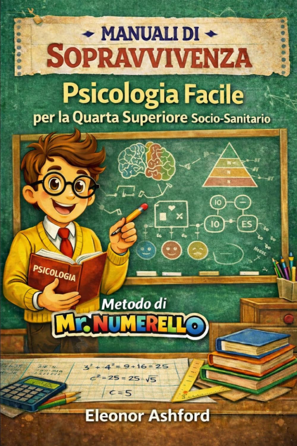 Psicologia Facile per la 4 superiore socio-sanitario: Manuali di Sopravvivenza - Metodo di Mr Numerello