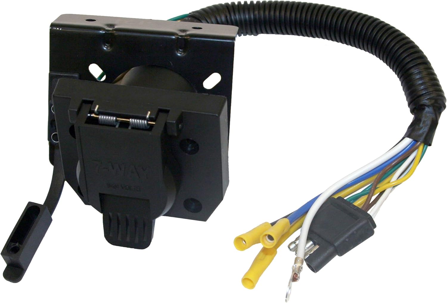 Buyers Products 7-Way Dual-Plug Trailer Connector with 10 Inch Prewired Harness (Pack of 2)