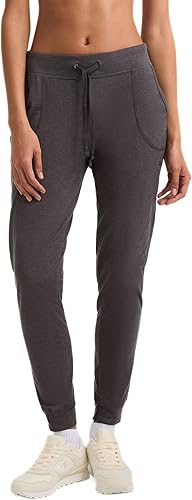 Champion womens Everyday Cotton Joggers, WomenÂ’s Jersey Sweatpants, WomenÂ’s Lightweight Joggers, C Logo, 29" Leggings, Granite Heather, Large US