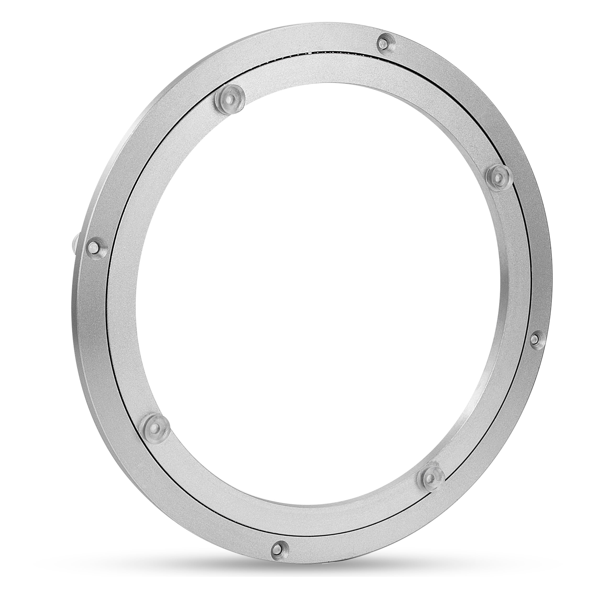 Plateau Tournant en Alliage d'aluminium, Plateau Pivotant Robuste Lazy Susan Roulement Plaque Pivotante Lisse pour Table de Salle à Manger Ronde (10 inch)