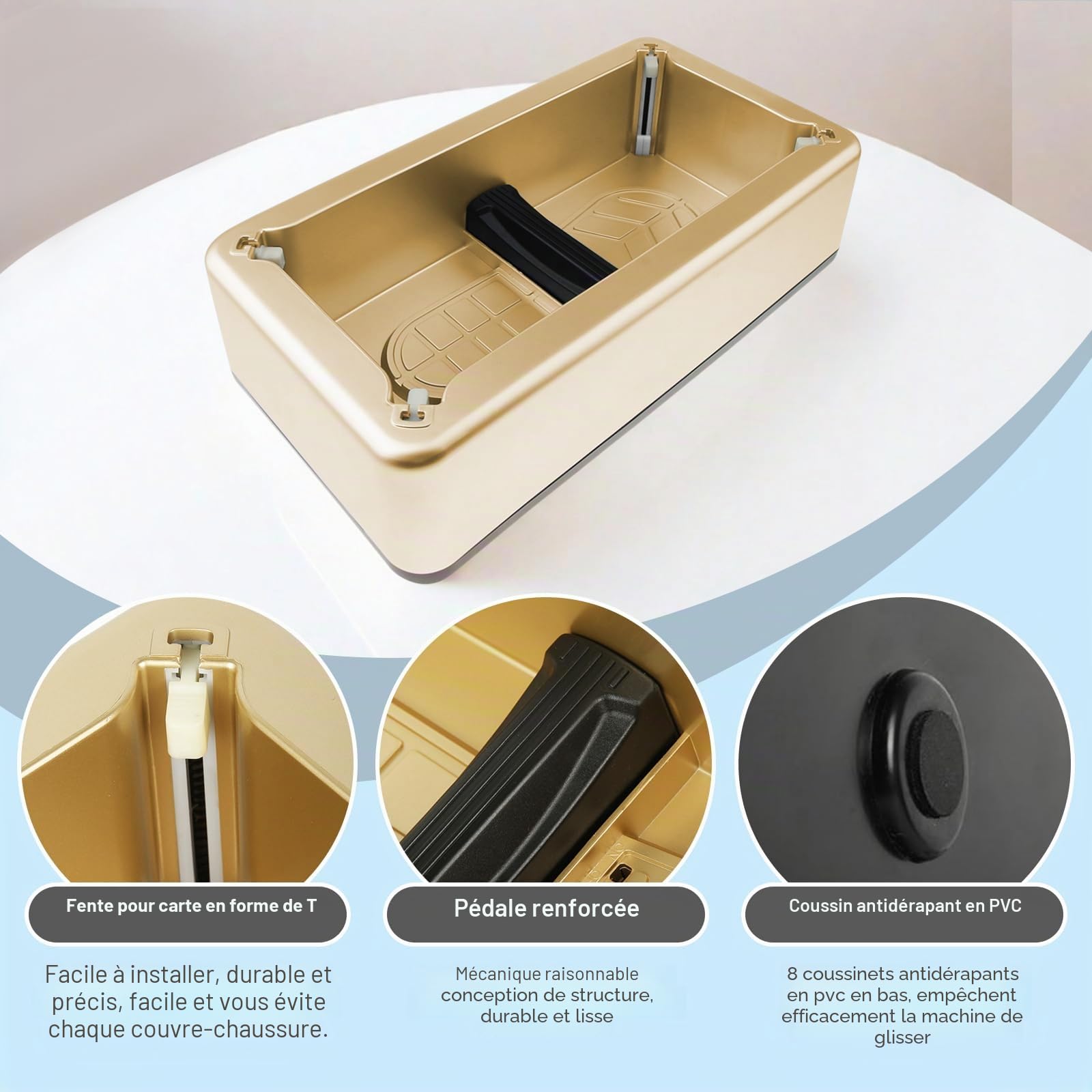 Couvre-chaussure Distributeur Automatique avec 200 PCS Chaussures Jetables | Distributeur Surchaussures pour Bureau, Usine, Maison, L'IntéRieur, Hôtels, Laboratoire