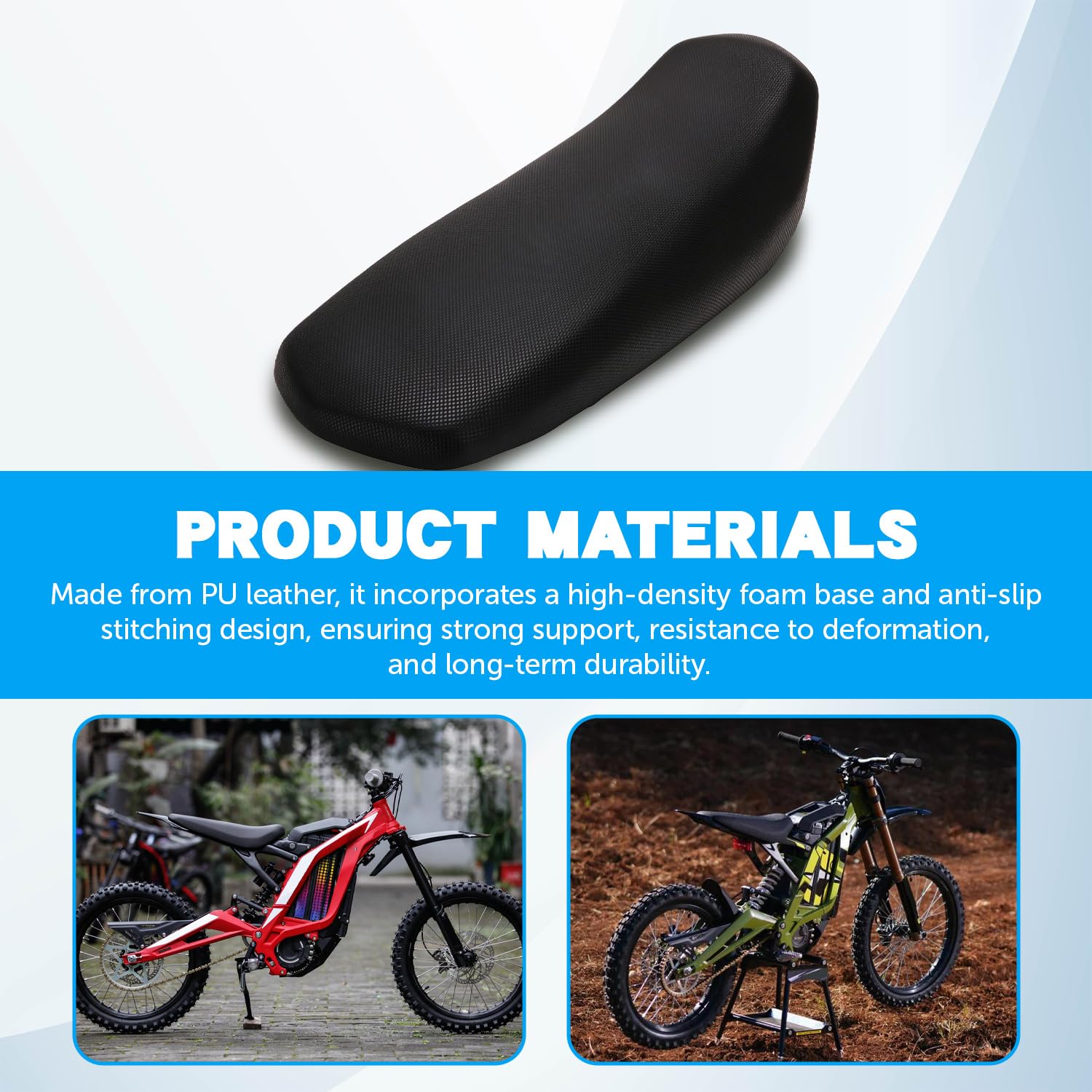 Sur Ron Sitzbezug,Motorrad Sitzbezug Dirt Bike Seat Cover Mini Fahrradsitz für Sur-Ron Light Bee Sur Ron Surron Sur-Ron S/X