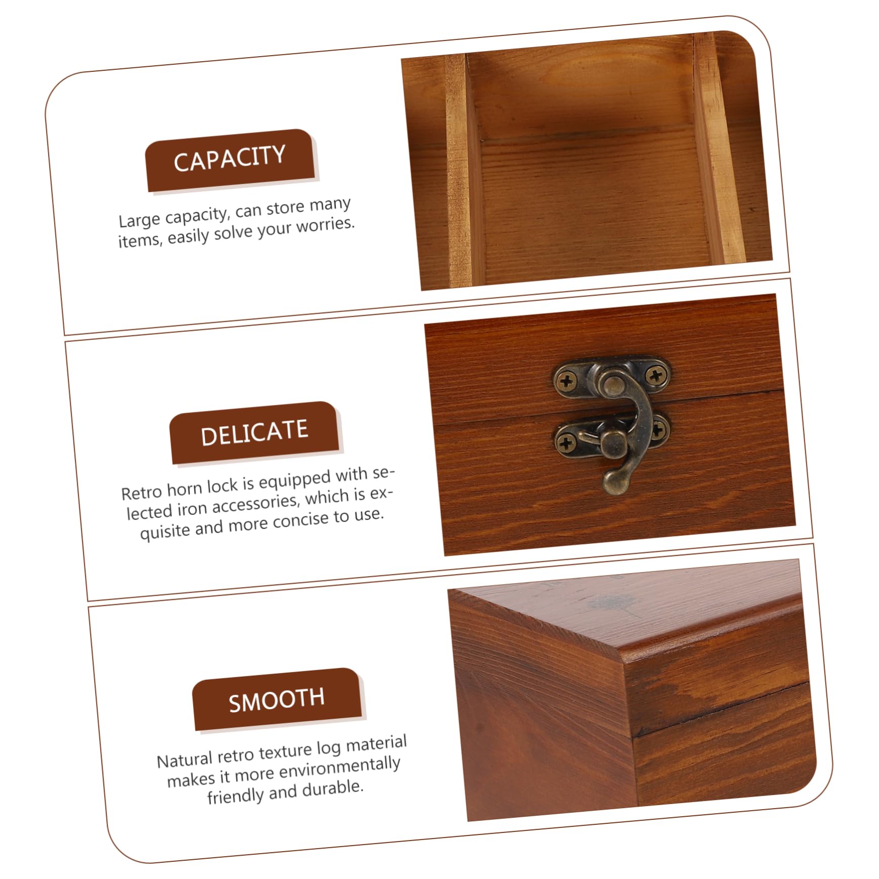Kit Cucito Grande capacità in Legno retrò Naturale Accessori Completi per Cucito Fai-da-Te Casa Portafili Aghi e Forbici