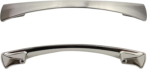 Miniatura 10 de Formosa Design Hardware - Tiradores curvados de níquel cepillado para gabinete, cantidad y tamaño (15, 5.039 in)