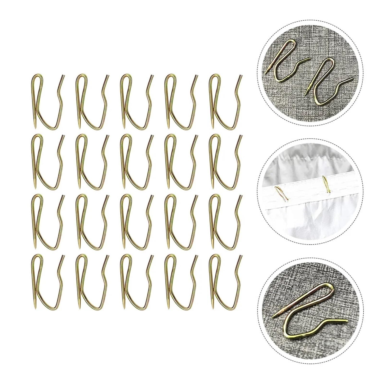 120 Haken-Clips for Vorhänge, Duschvorhang-Einlage