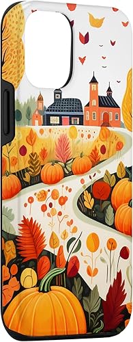 Miniatura 3 de iPhone 1212 Pro Hojas otoño calabaza patrón otoño color hojas caso