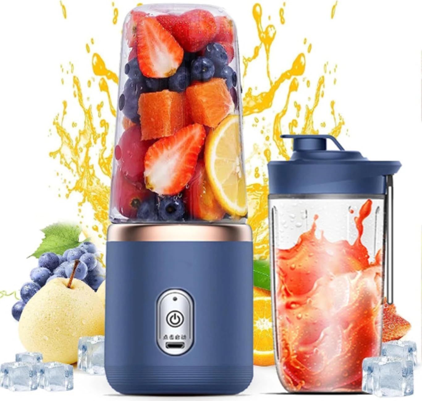 Mini Portable Electric Grinder, Silver, Stainless Steel, 350 g, 12x8x21 cm, for Coffee Bean, Spice, and Dry Food Grinding-picture-11
