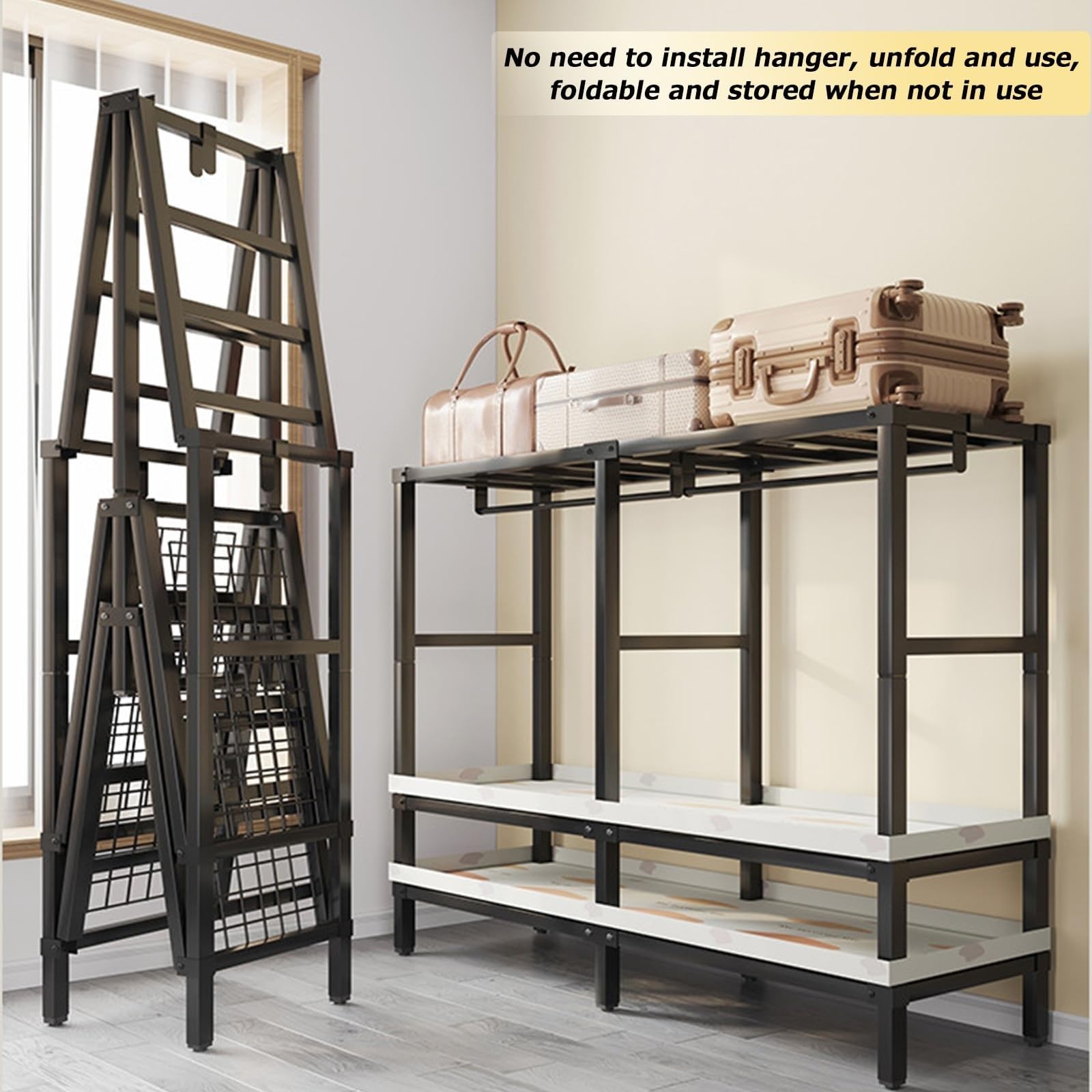 Amazon｜ワードローブ - クローゼット - カバー付きヘビーデューティ