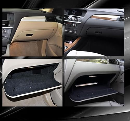 Miniatura 2 de Tapa negra para puerta de guantera compatible con BMW X3 X4 F25 F26 2011 2012 2013 2014 2015 2016 2017 2018 Reemplazo 51166839000 51169242086