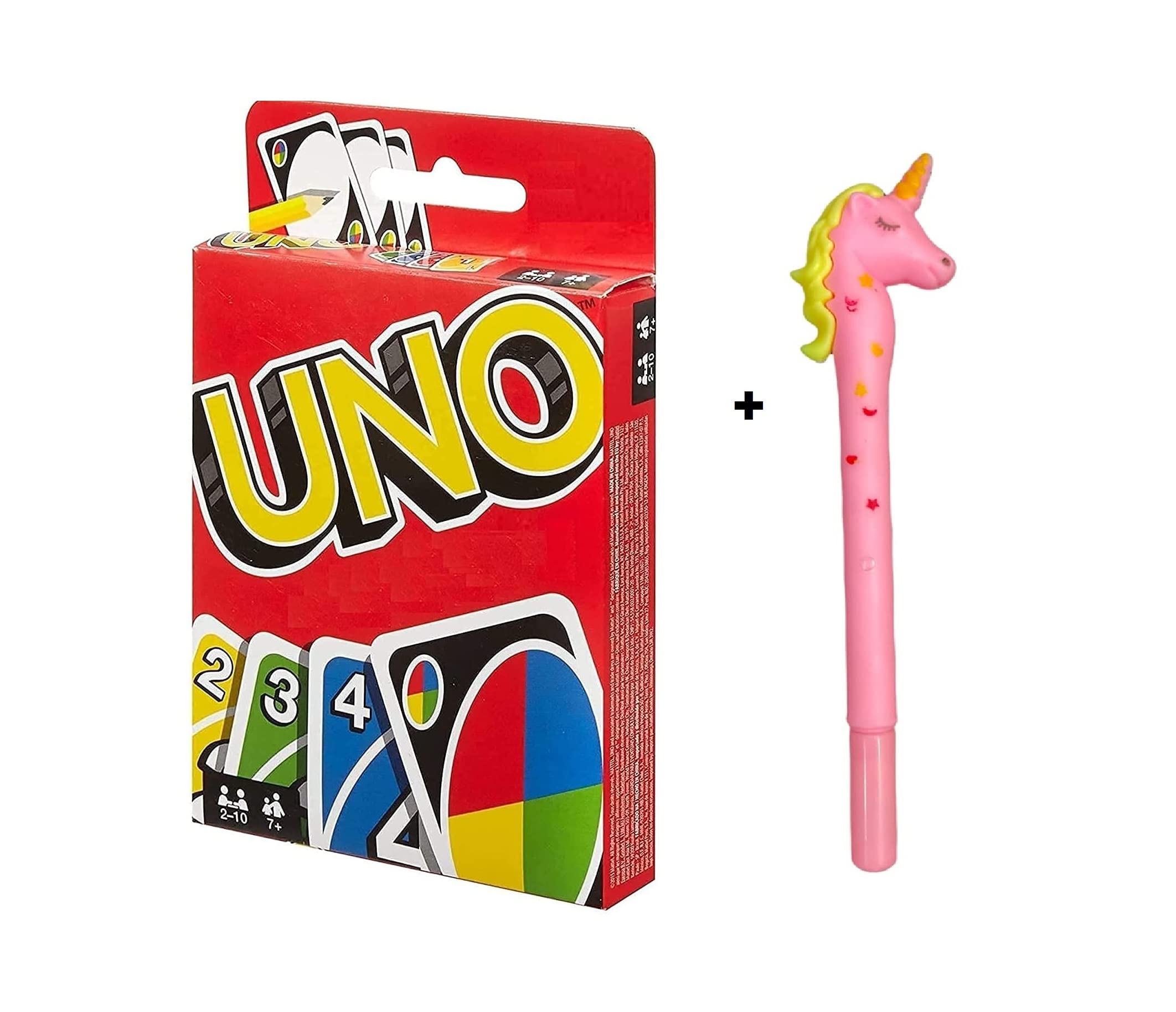 UNO Playing Cards Premium Solid Paper Cards of UNO | UNO Playing Pack of Card | Family Card Games| Teen Patti | Card Games | Magic Cards | Time Paas | Indoor Game for Kids , Adults (Set of 2)