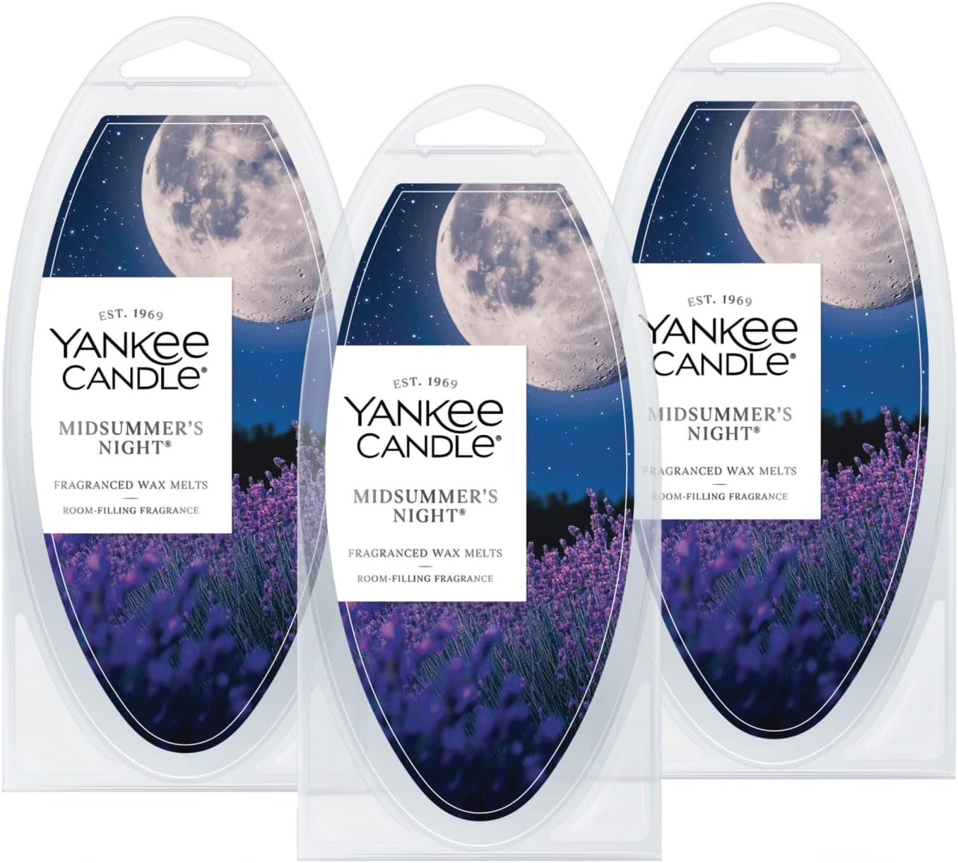 Yankee Candle Midsummer's Night Wax Melts, Pack of 18, Suitable for All Wax Warmers