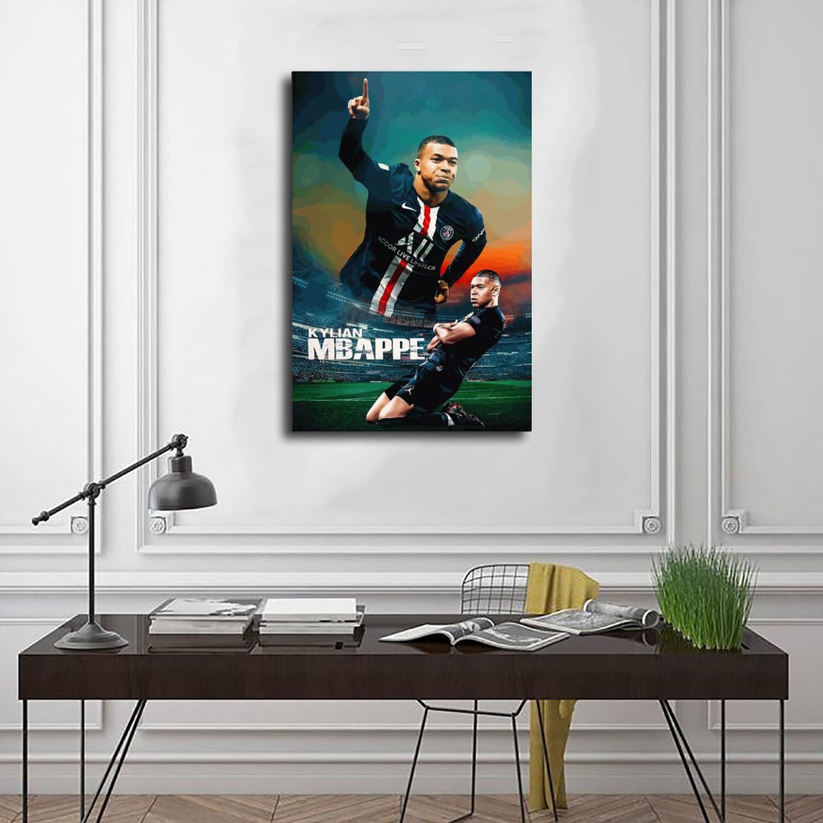 Kylan Mbappe – Poster Sur Tole Pour Décoraton De Salon, Chambre à