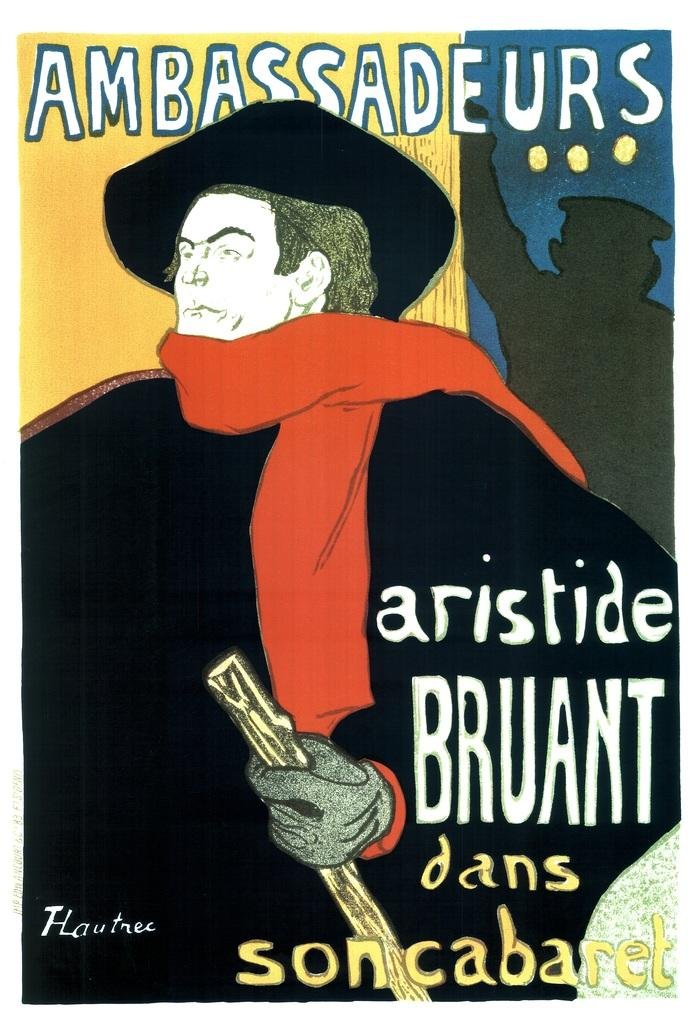 Amazon.com: Henri de Toulouse Lautrec Aristide Bruant in His