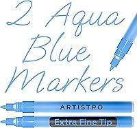 Vista 25 de Artistro 2 marcadores de pintura acrílica negros - 3mm marcadores de punta media - Perfectos para manualidades, proyectos de arte y más
