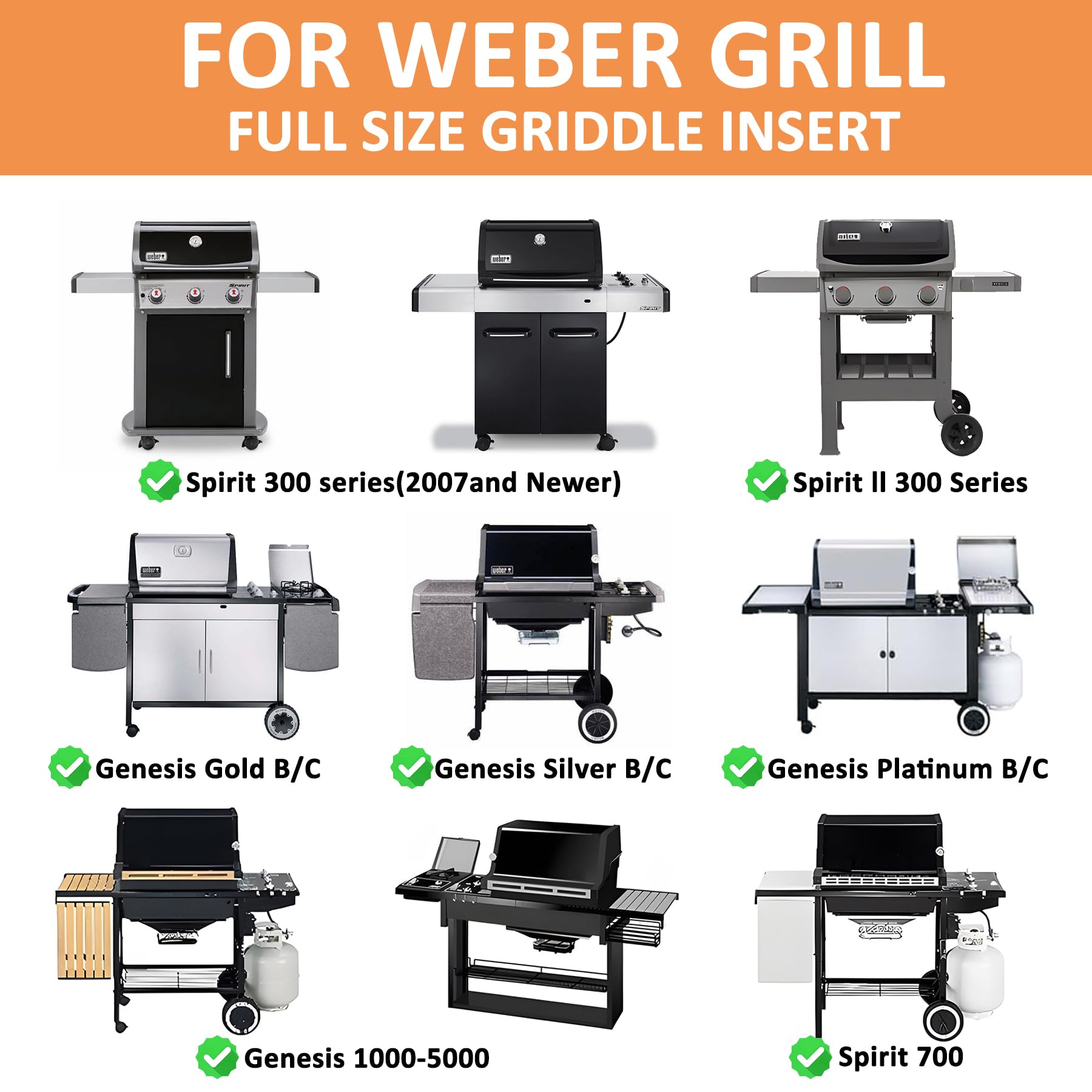 Grillplatte Für Weber Spirit & Genesis, Broil King Baron – 60x44 Cm, Antihaftbeschichtet, Mit Fettwanne