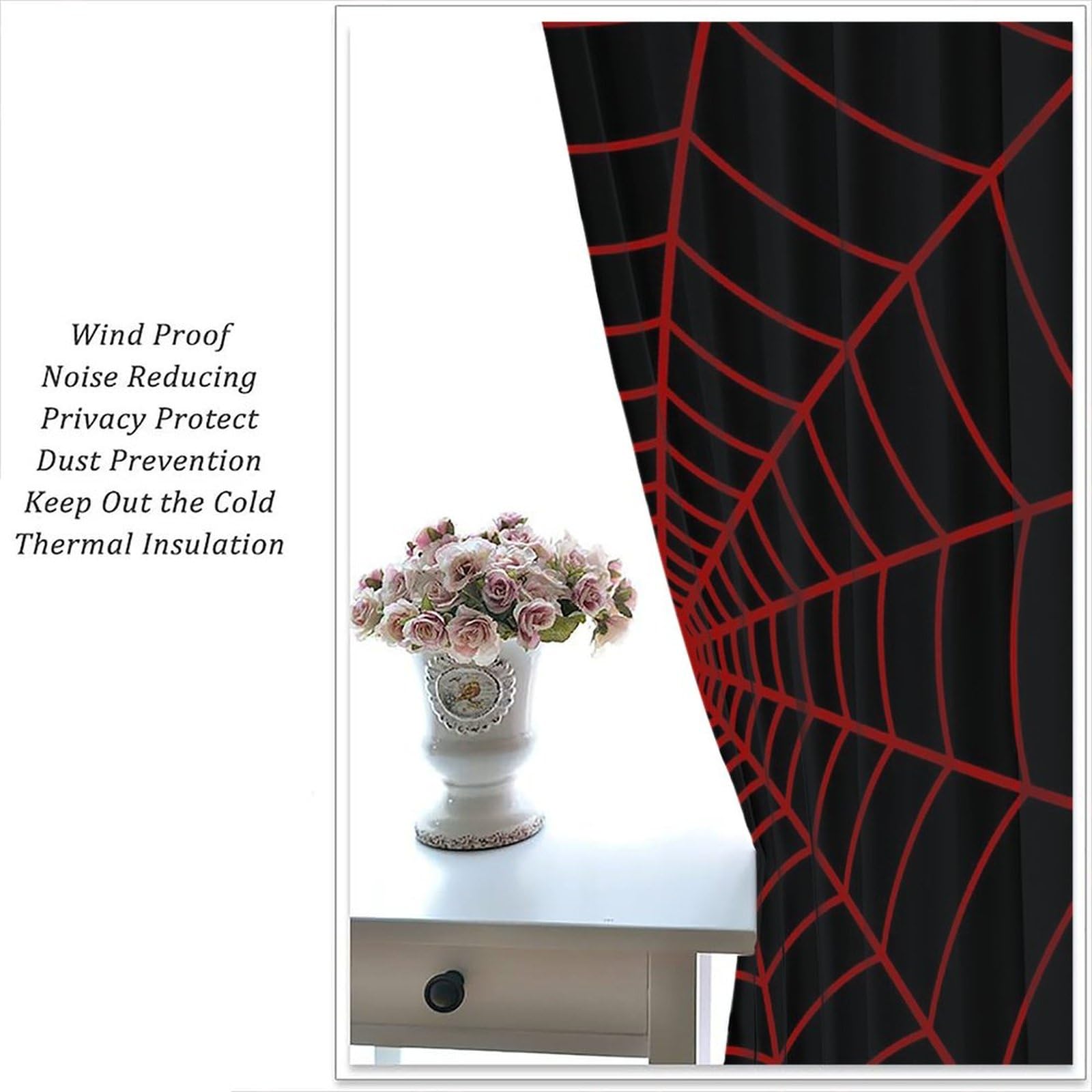 Spinnennetz-Vorhänge Für Kinderzimmer - Marvel Superhelden Design