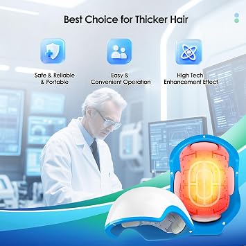 Red Light Therapy for Hair Growth Device, Laser Cap for Hair Regrowth, FDA Therapy Hair Loss Treatment System