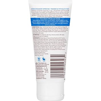 Palmer's Cocoa Butter Formula Foot Magic Exfoliating Foot Scrub with Vitamin E for Dry, Cracked Feet, Use with Foot Scrubber for Pedicure, 2.1 Ounce