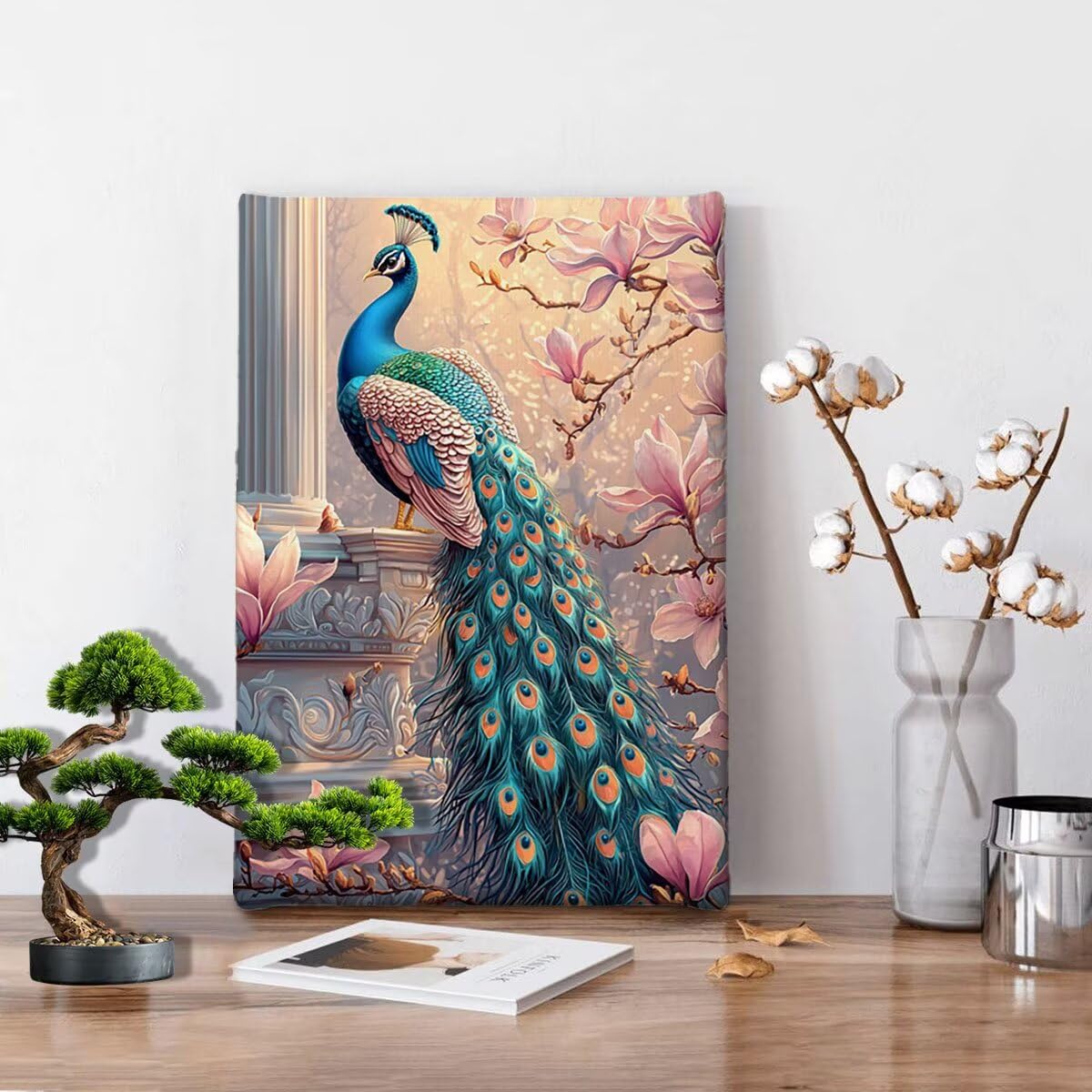 Obraz diamentowy dla dorosłych paw diamentowy obraz duży rozmiar 70 x 90 cm, 5D DIY diamentowe malowanie dziecko kryształ ścieg krzyżykowy kryształowy zestaw do rzemiosła artystycznego, dekoracja