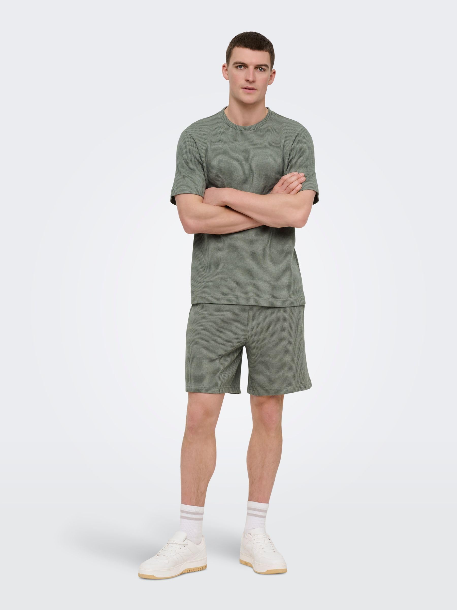 ONLY & SONS Onstobie Reg SS Tee, Castor Gray, L