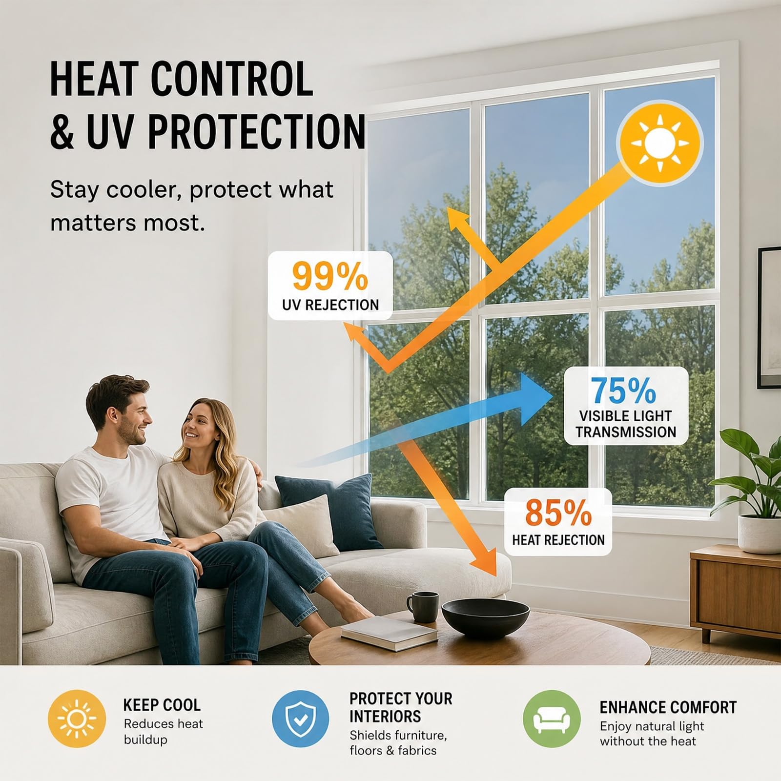 Lámina de espejo para ventana, protección solar | Protección de privacidad, protección solar, autoadhesiva, para ventanas, interiores