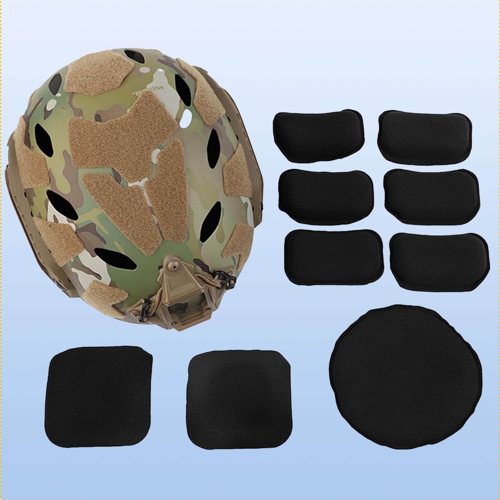 Casco Fast con Supporto NVG e Sistema di Binari Modulari, Resistente agli Urti e Ventilato per Giochi di Sopravvivenza, Arrampicata e Caccia