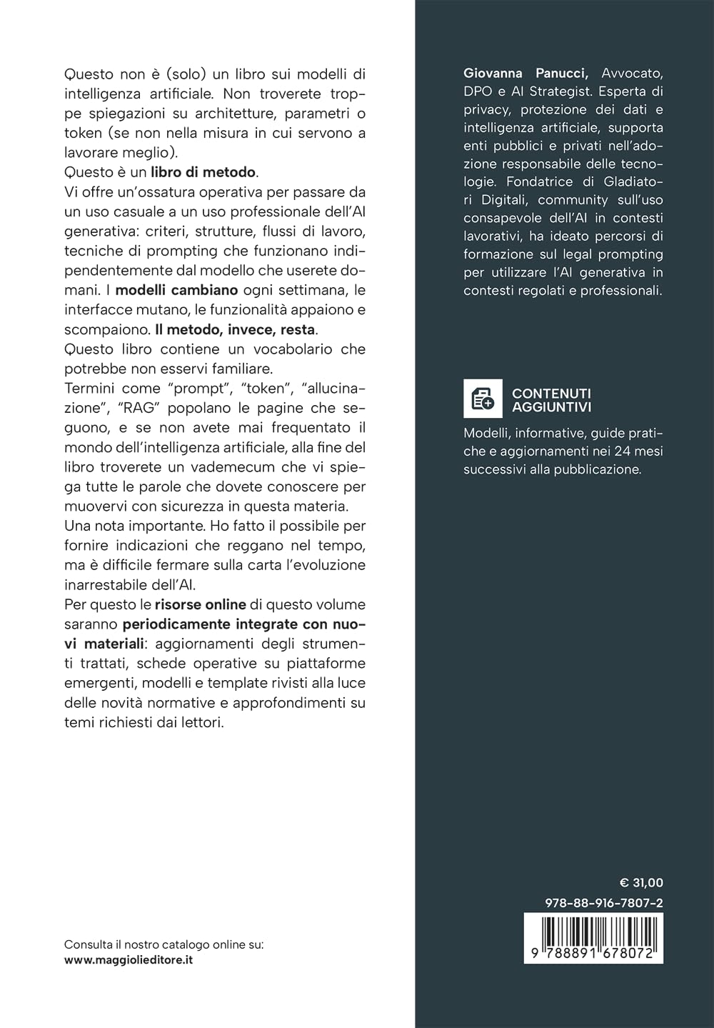 Intelligenza artificiale generativa per professionisti - Dal legal prompting al workflow: metodo, tecniche e strumenti
