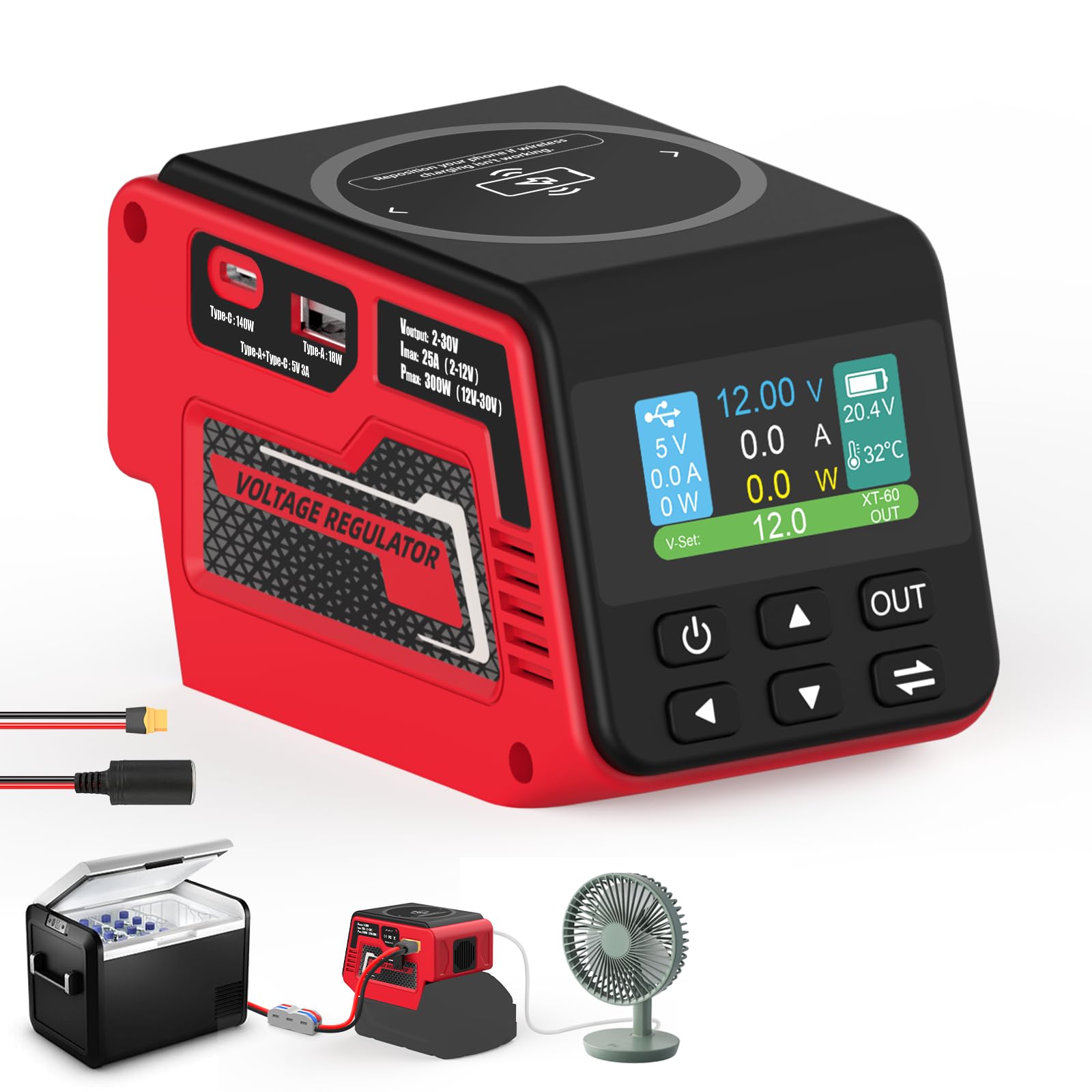 Photo 1 of Mightrench 300W Voltage Regulator Compatible with Milwaukee 18V Battery