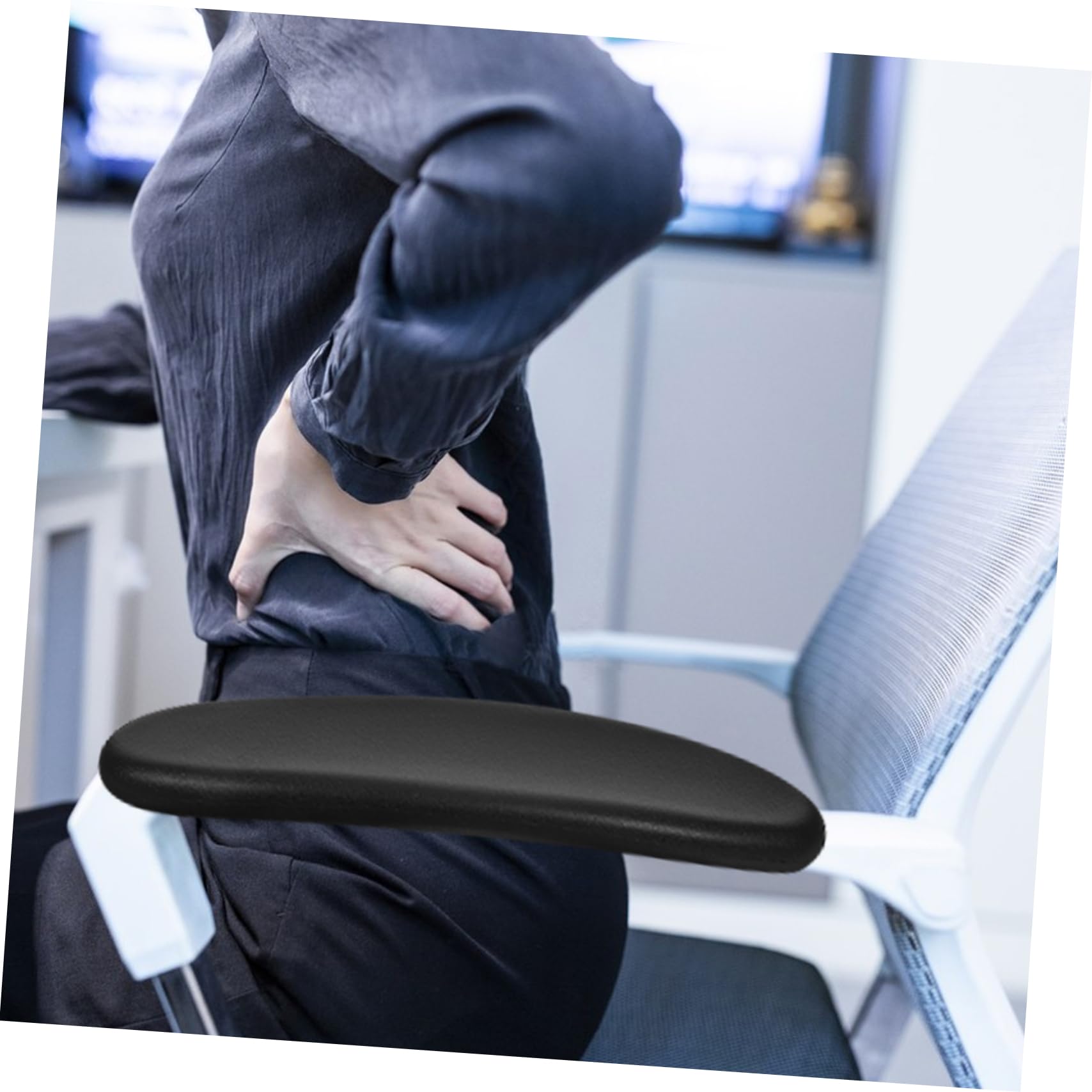 MERRYHAPY Universal Office Chair Armrests Ergonomic Plastic Arm Pads - View #6