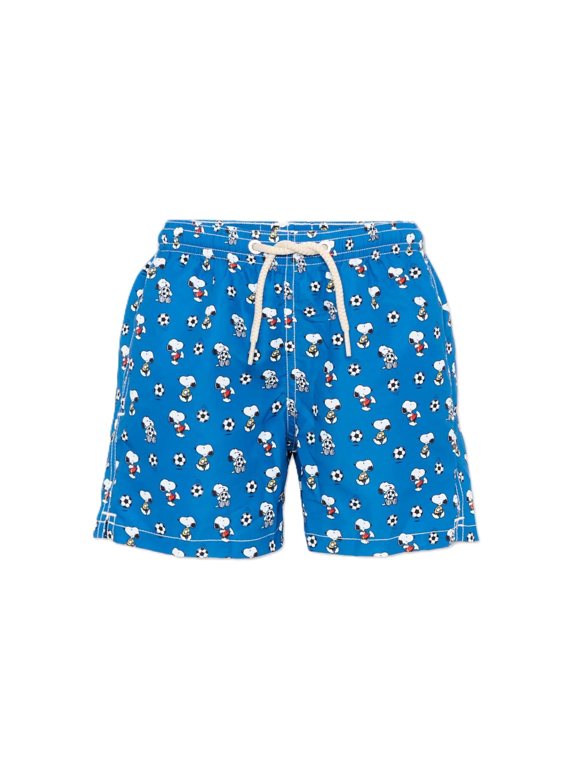 Saint Barth MC2 Costume Boxer Mare Jean Lighting Blu Stampa Calcio
