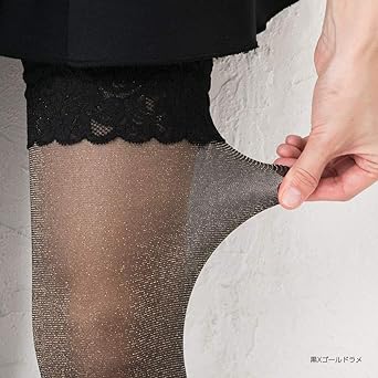 GANNI ブラック ラメ入り タイツ GANNI ブラック ラメ入り タイツ GANNI(ガニー)】 BLACK GLITTER