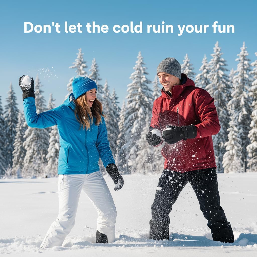 Rechargeable Heated Gloves for Men Women, 7.4V Waterproof Touchscreen Electric Ski Gloves with 3-8 Hours Heating for Winter Outdoor Work, Skiing, Hunting, Hiking, Camping, Riding, Fishing - Image 6