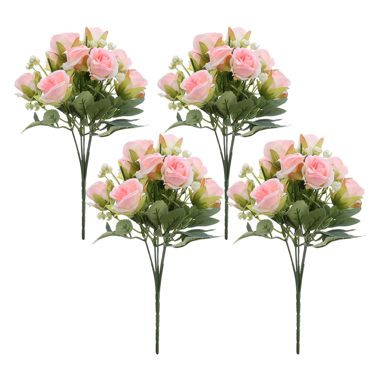 Ramo de rosas artificiales elegantes de imitación con acabado realista para eventos