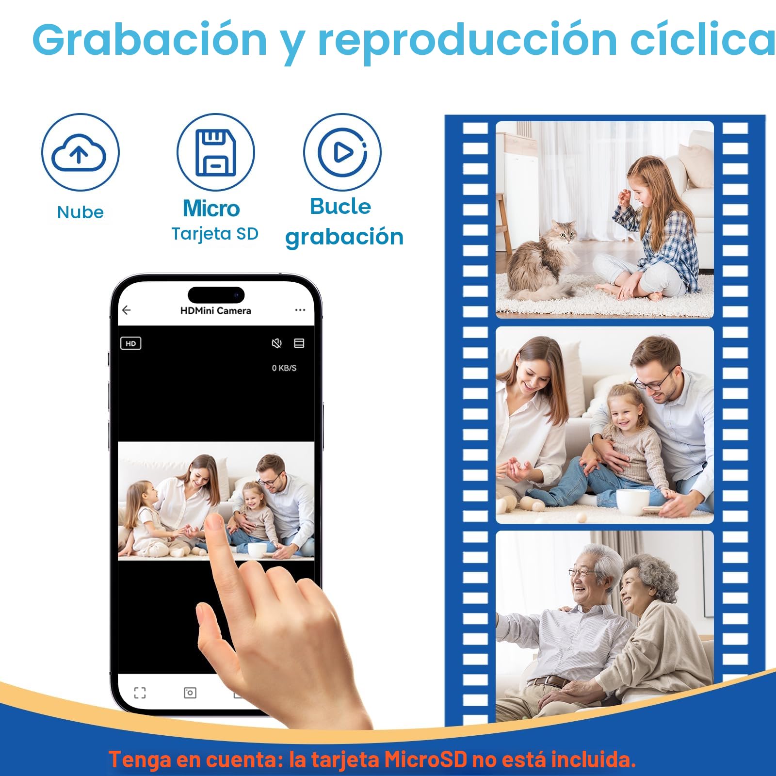 TANGMI Mini Camara Espia WiFi, Hub de Carga 5-en-1 Mini Camara WiFi, WiFi 2.4G & 5Ghz 1080P HD con Detección de Movimiento y Alertas Instantáneas para Hogar y Oficina
