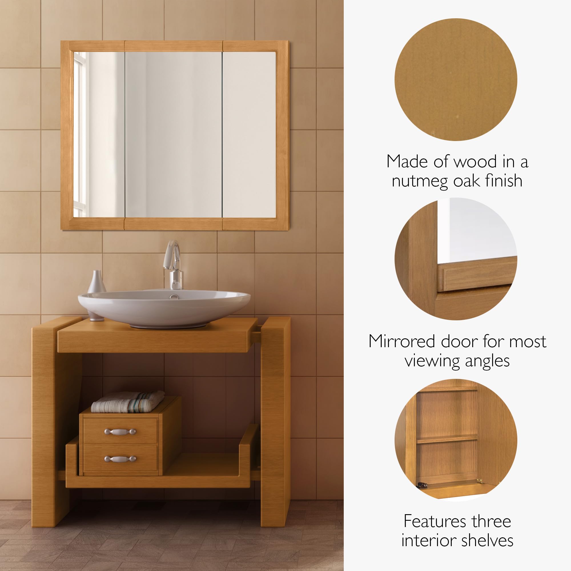Amazon.com: Design House Richland Medicine Cabinet, Fully