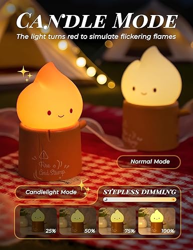 Miniatura 2 de Luz nocturna de antorcha con máquina de sonido para bebé, 2 modos de luz de vela y lámpara de noche, calmante de ruido blanco, luz nocturna cálida