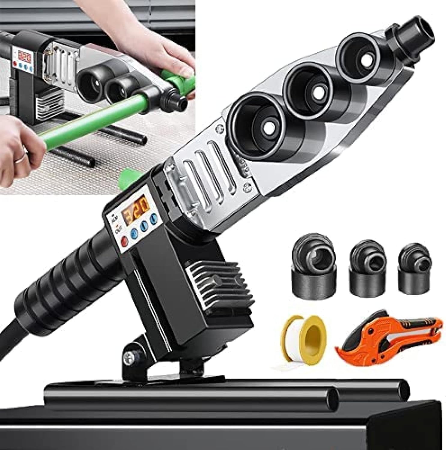 Volu Plastic Pipe Welding Machine, PE/PB/PPR Digital Display,#32,Hilarious123